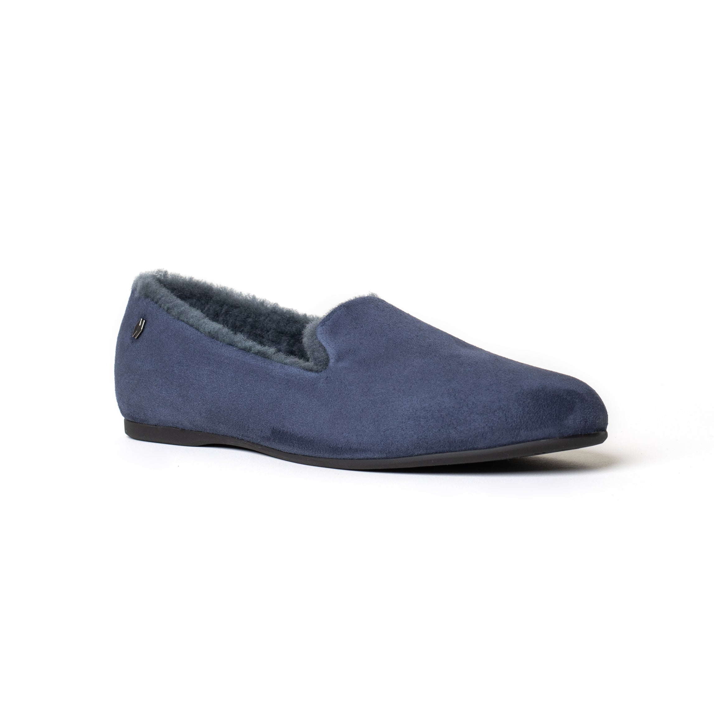 Navy hot sale suede loafer